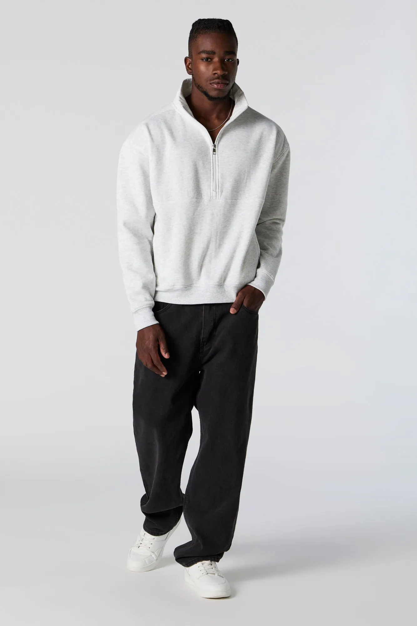 Half Zip Fleece Sweatshirt
