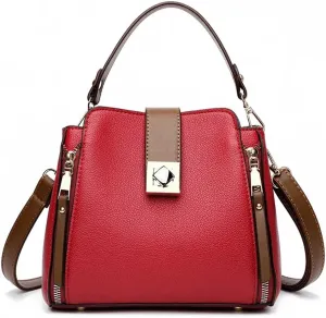 Handbag for Women PU Leather Bucket Shuolder Bag Handle Bag Shopping Crossbody Bag