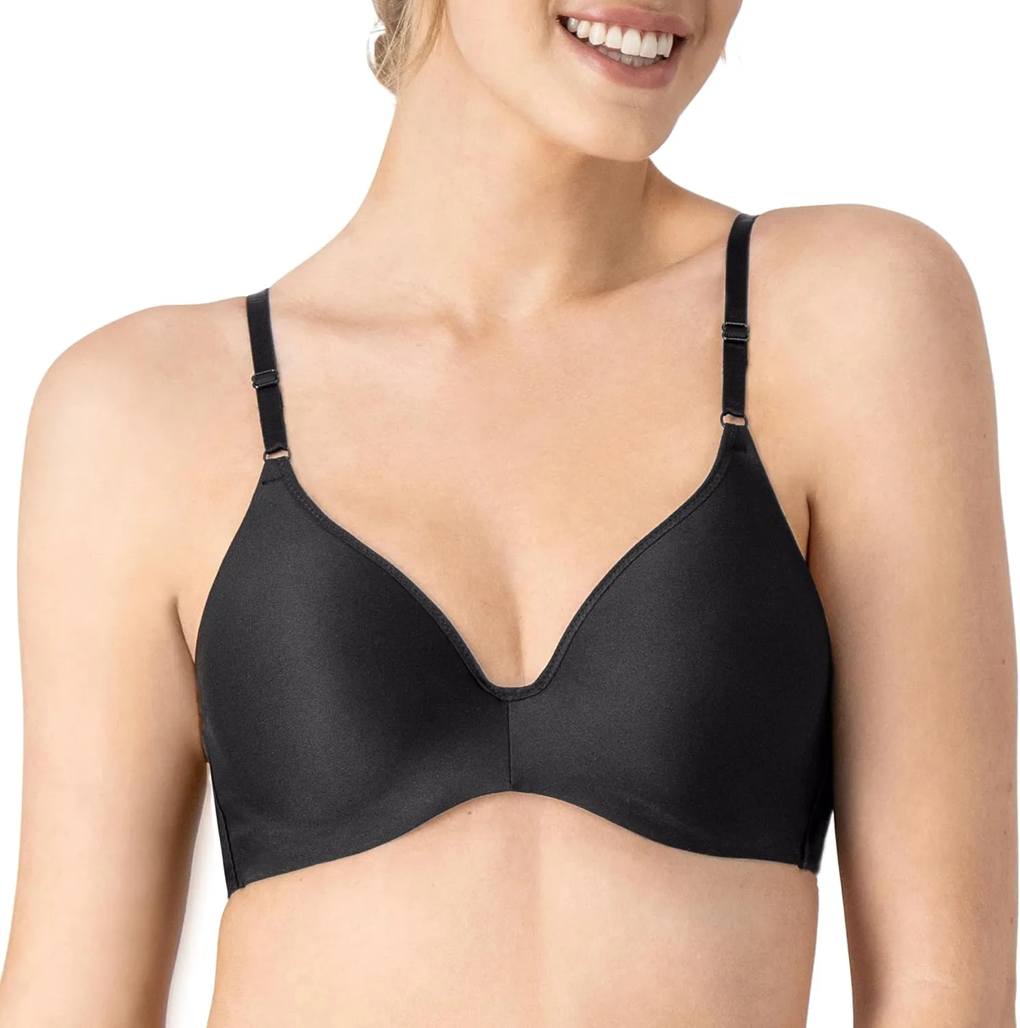Hanes Women's Invisible Look Underwire Adjustable T-Shirt Bra (2 Pack)