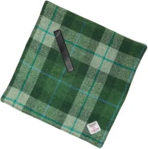 Harris Tweed Camera Wrap, 31x31cm (12.2 inch), Magic Self-Adhesive Protective Cloth with Microfiber Suede Inner, Anti-Scratch Lens Wrapper for DSLR/Camera/Lens/Phone/Accessories(Green Tartan)