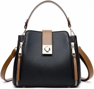 HBJWOV Handbag for Women PU Leather Bucket Shuolder Bag Handle Bag Shopping Crossbody Bag