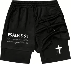 I Can Do All Things Through Christ Who Strengthens Track Short I Can Do All Things Through Christ 2 in 1 Sport Shorts