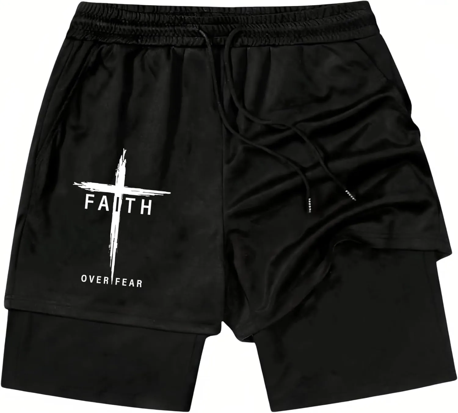 I Can Do All Things Through Christ Who Strengthens Track Short I Can Do All Things Through Christ 2 in 1 Sport Shorts