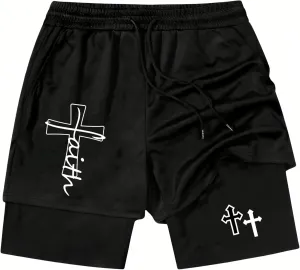 I Can Do All Things Through Christ Who Strengthens Track Short I Can Do All Things Through Christ 2 in 1 Sport Shorts