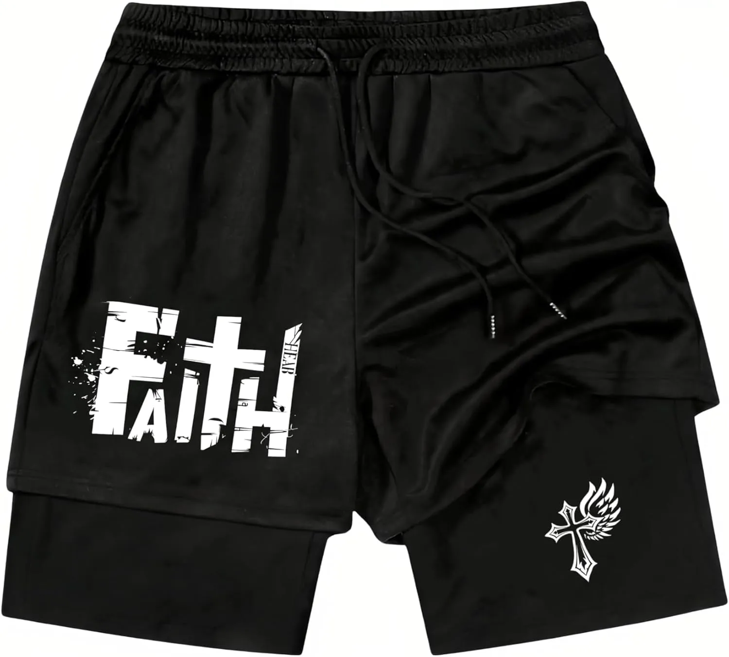 I Can Do All Things Through Christ Who Strengthens Track Short I Can Do All Things Through Christ 2 in 1 Sport Shorts