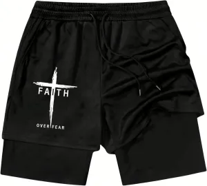 I Can Do All Things Through Christ Who Strengthens Track Short I Can Do All Things Through Christ 2 in 1 Sport Shorts