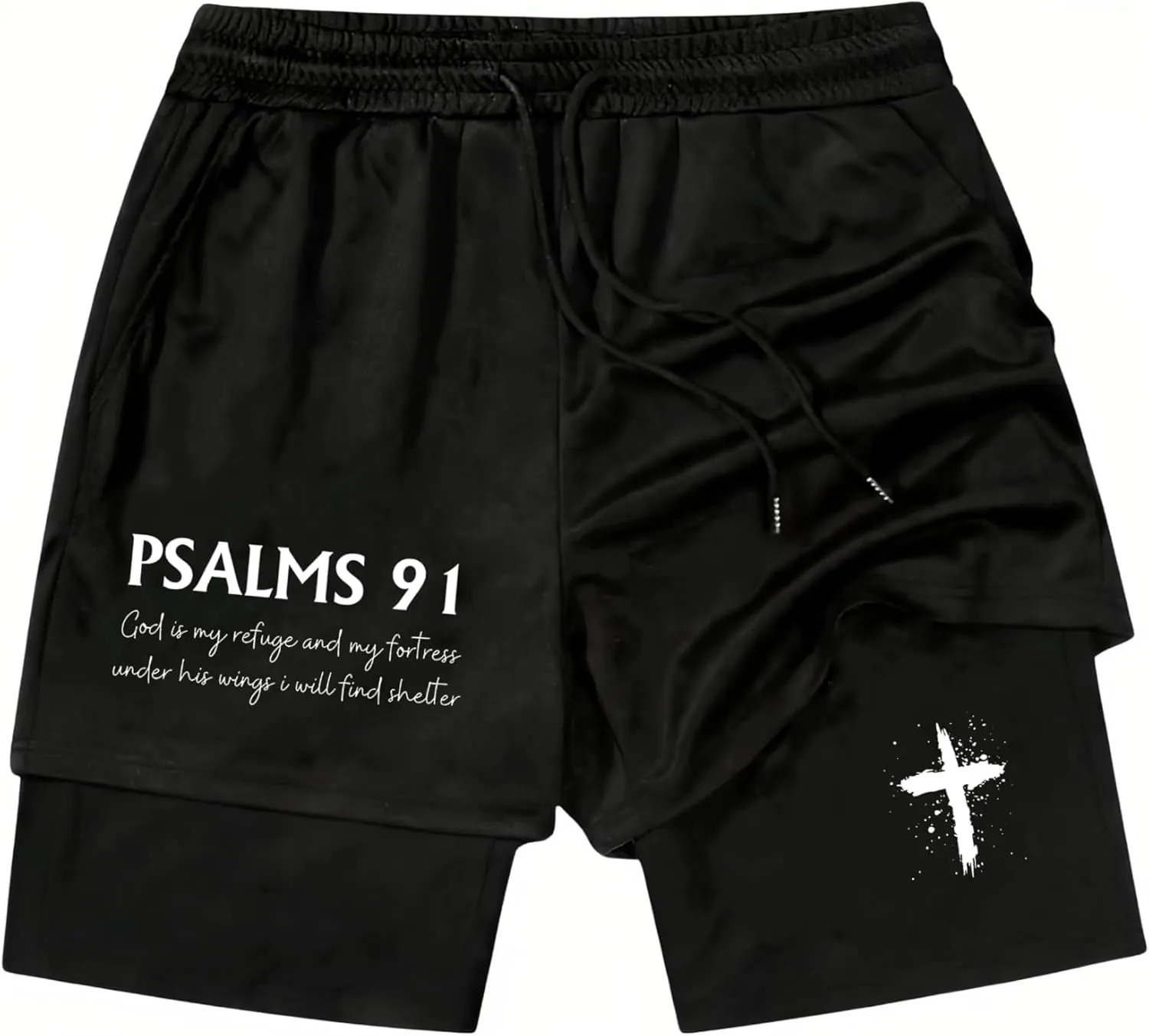 I Can Do All Things Through Christ Who Strengthens Track Short I Can Do All Things Through Christ 2 in 1 Sport Shorts