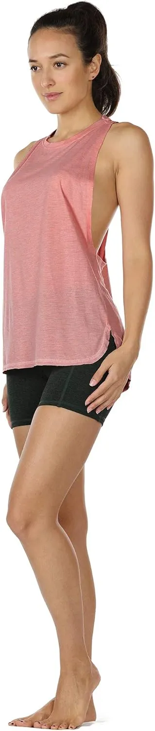 icyzone Women's Racerback High Neck Workout Athletic Yoga Muscle Tank Tops