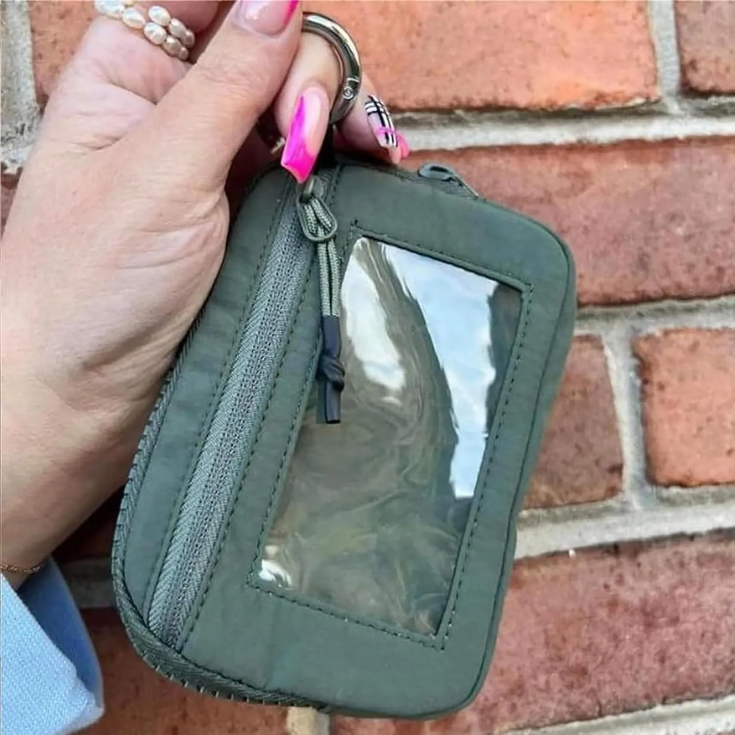 Iris Wallet 2nd Gen Zip Card Case with ID Window - Wristlet Wallet for Women (A2 2PCS * Key Case)