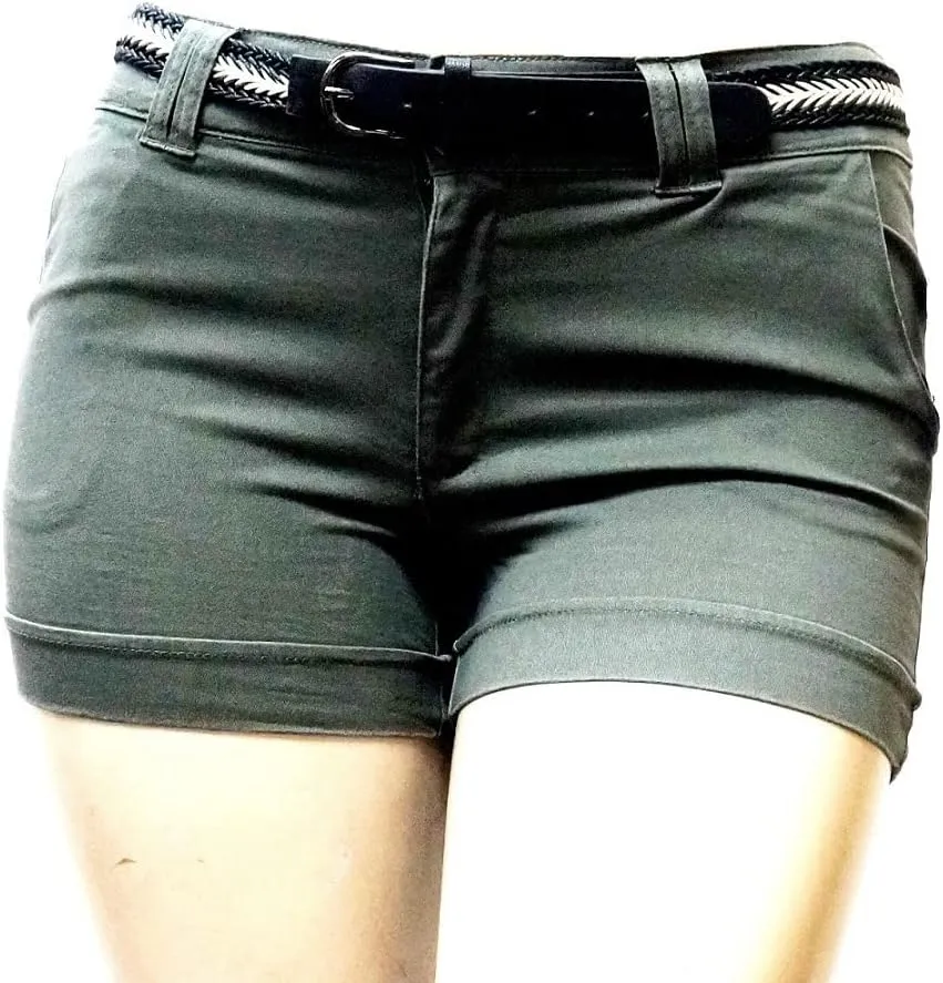 Jack David Premium Women's Plus Size Short Cotton Denim Stretch Jeans Shorts