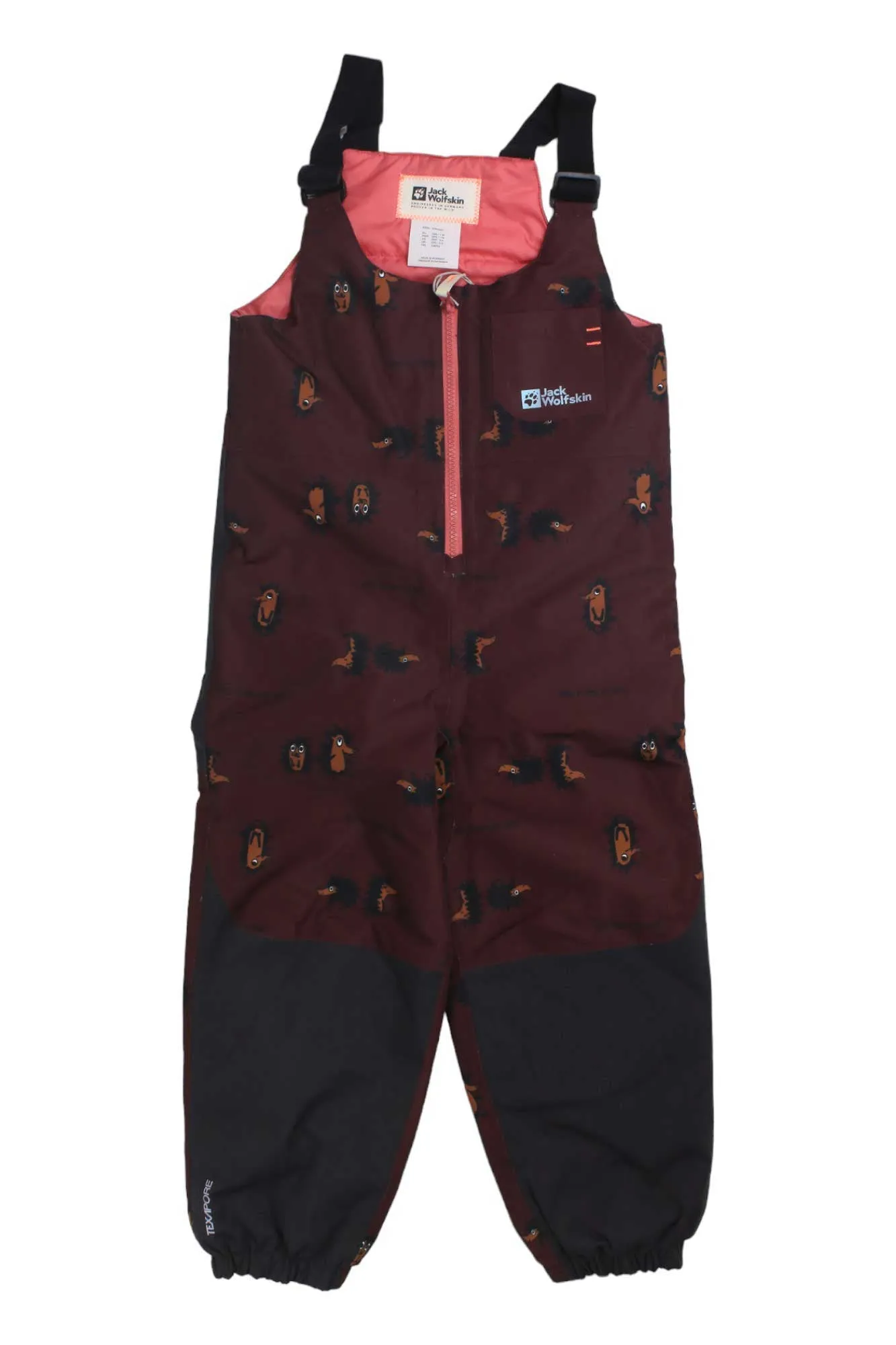 Jack Wolfskin Kids' Gleely 2L Ins Printed Bib Pant