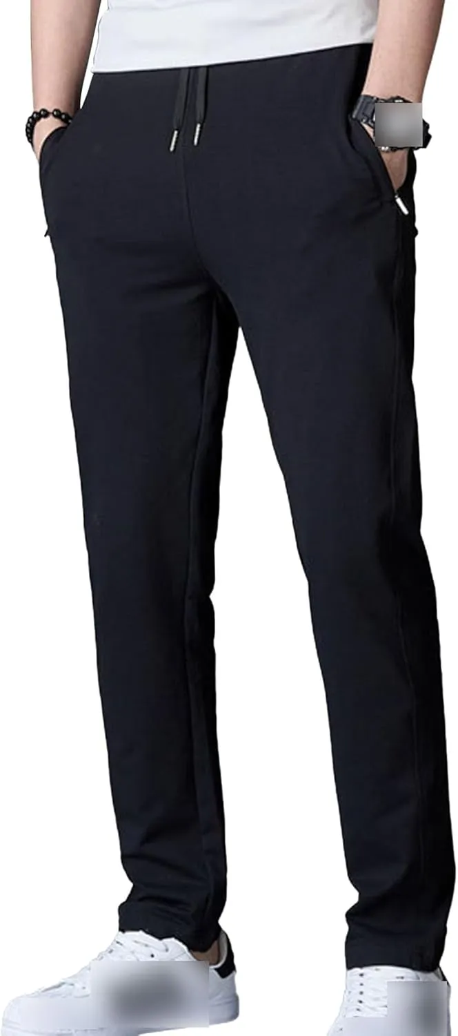 JEShifangjiusu Mens Pants Cargo Joggers Sweatpants Casual Drawstring Waist Beach Pant Slim Fit Chino Trousers With Pockets