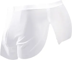 JEShifangjiusu Mens Sexy Mesh Underwear Low Rise Briefs Bulge Enhancing Pouch Casual See Through Side Slit Underpants