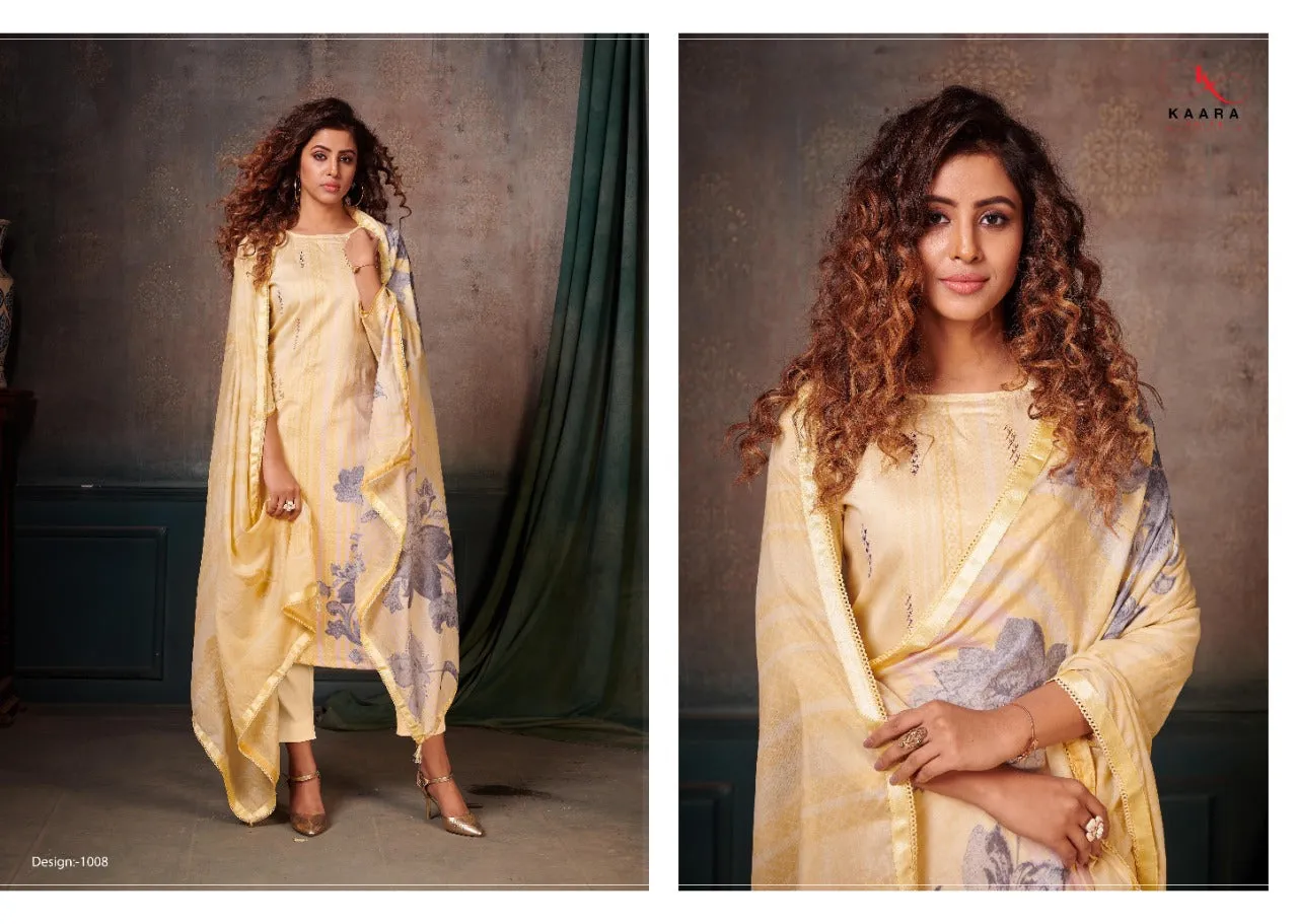 KAARA SUITS PRESENTS GHUNGHAT PURE COTTON DRESS MATERIAL