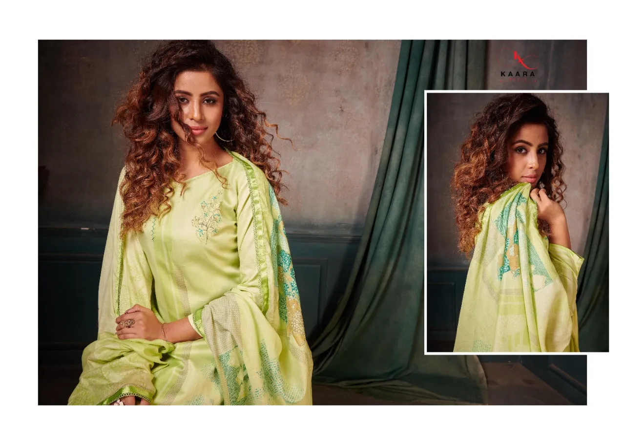 KAARA SUITS PRESENTS GHUNGHAT PURE COTTON DRESS MATERIAL