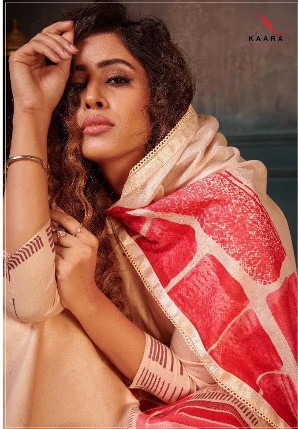 KAARA SUITS PRESENTS GHUNGHAT PURE COTTON DRESS MATERIAL