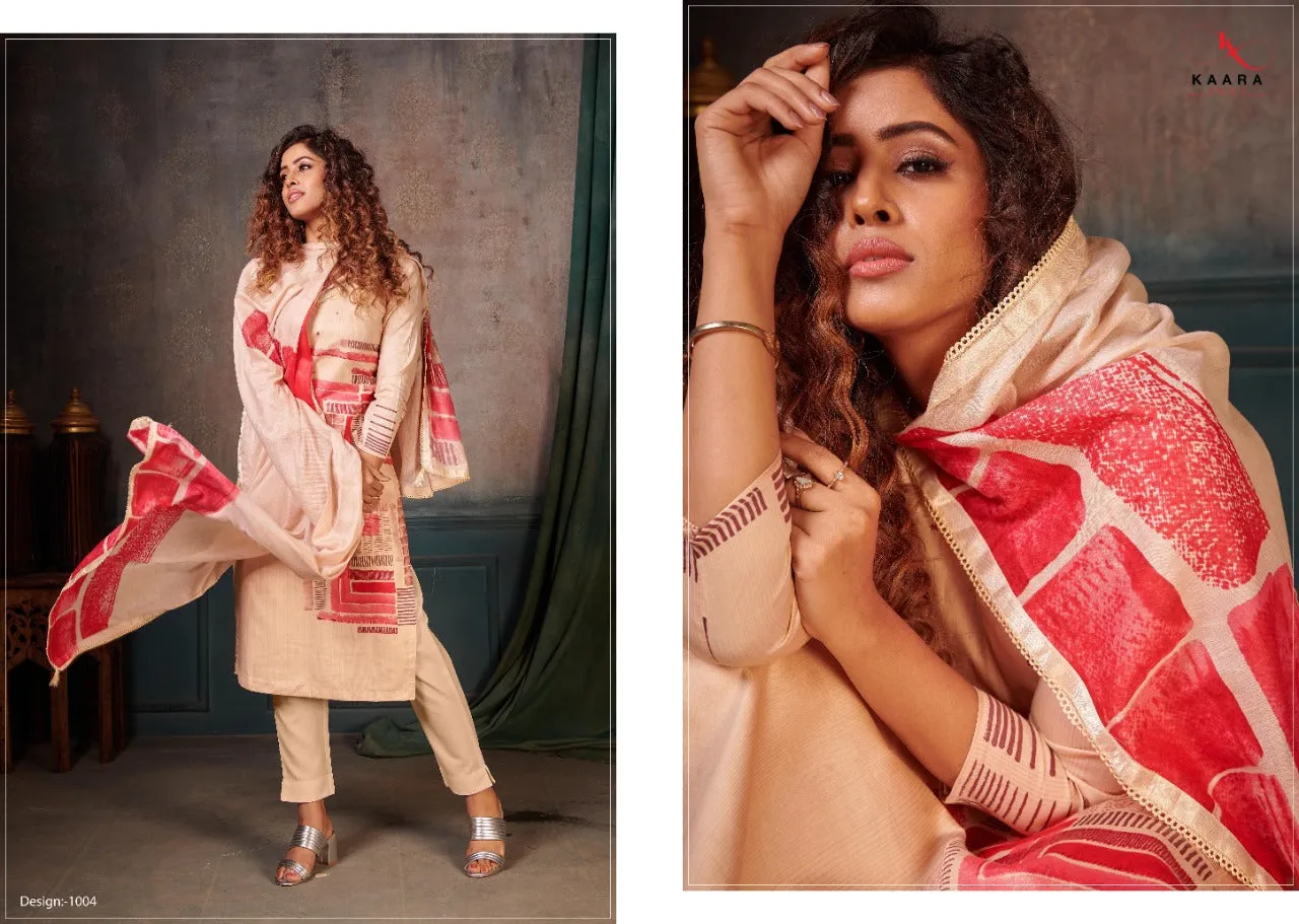 KAARA SUITS PRESENTS GHUNGHAT PURE COTTON DRESS MATERIAL