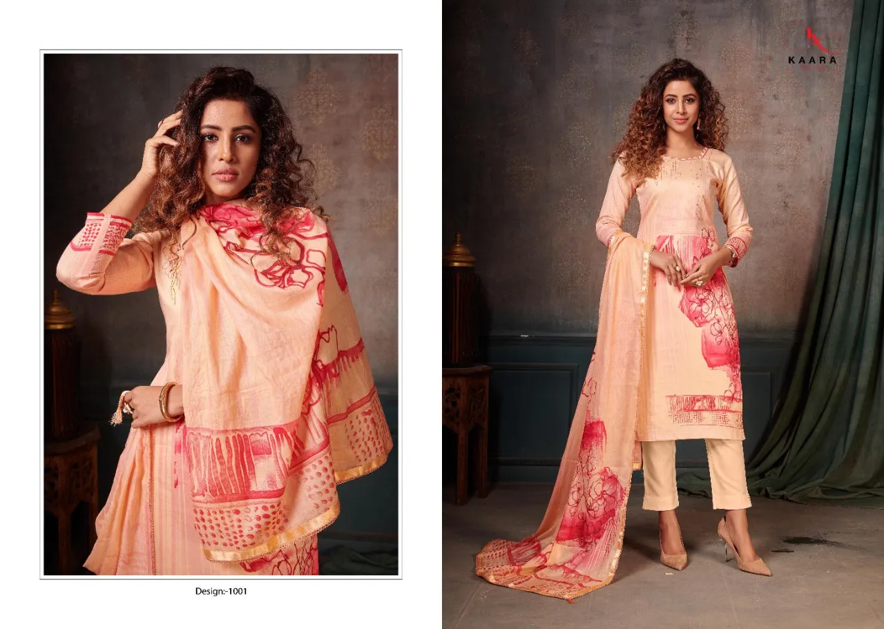 KAARA SUITS PRESENTS GHUNGHAT PURE COTTON DRESS MATERIAL