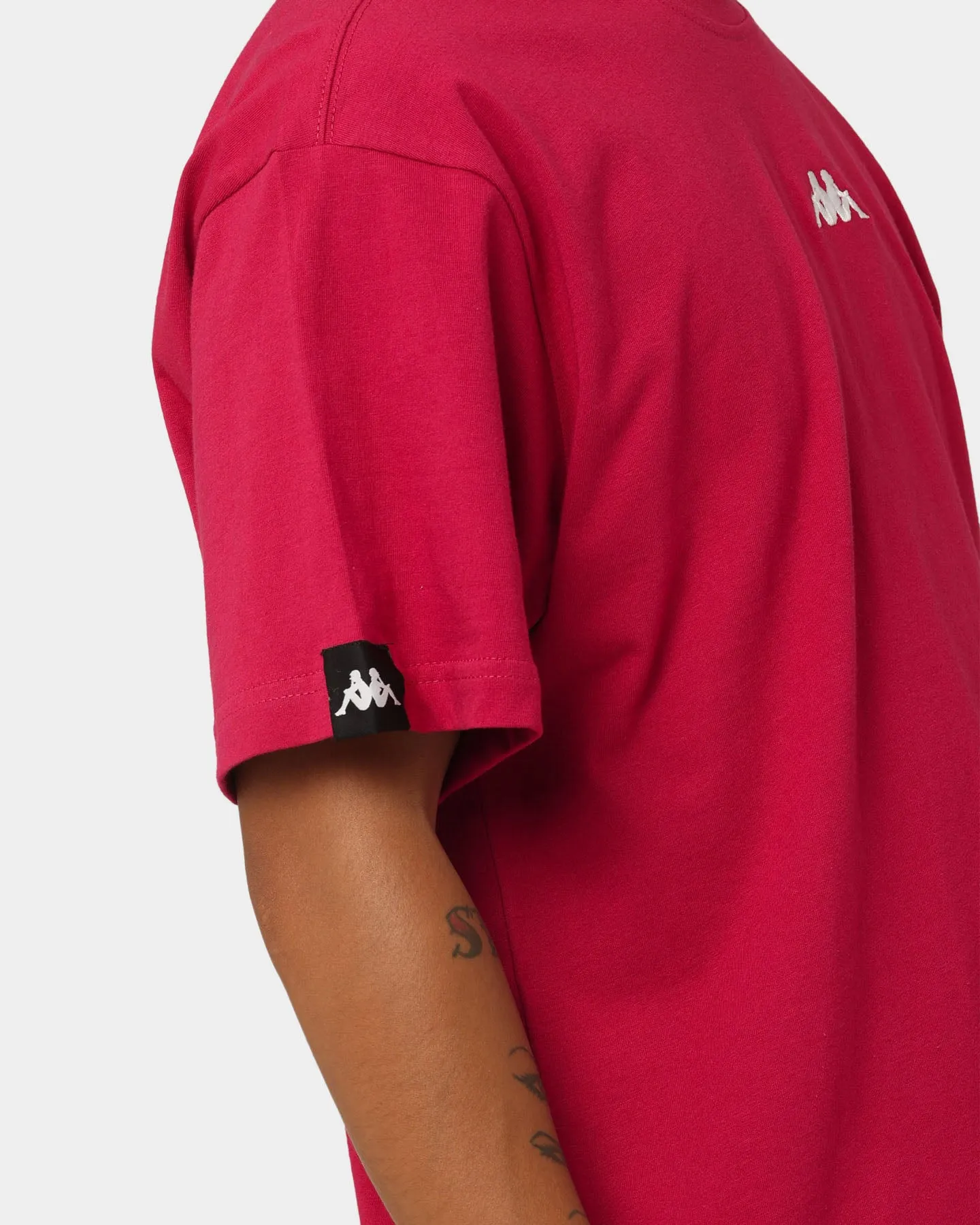 Kappa Authentic Hey T-Shirt Red Persian/White