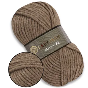 Lady Yarn, Wool Chunky Yarn, Colors 14, 3.5 oz / 109 yards