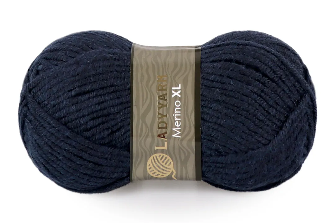 Lady Yarn, Wool Chunky Yarn, Colors 14, 3.5 oz / 109 yards
