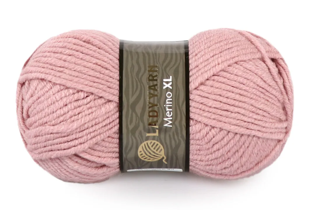 Lady Yarn, Wool Chunky Yarn, Colors 14, 3.5 oz / 109 yards