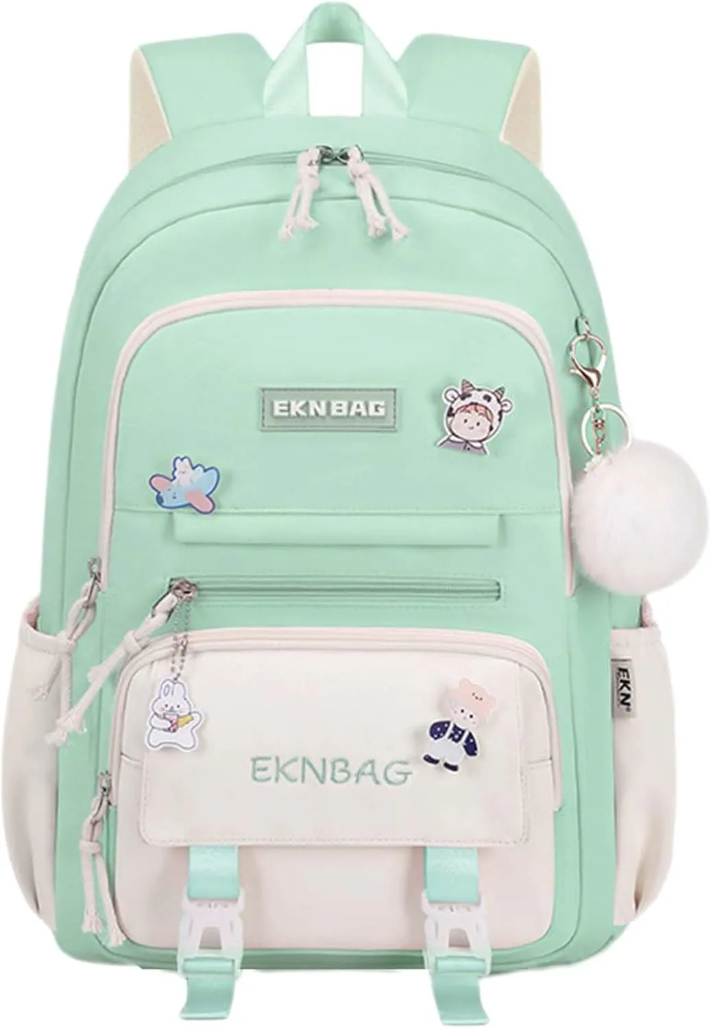 Large Backpack for Teen Girls Kids Cute Aesthetic Laptop Backpack Kawaii Preppy Elementary Middle High School Bookbag