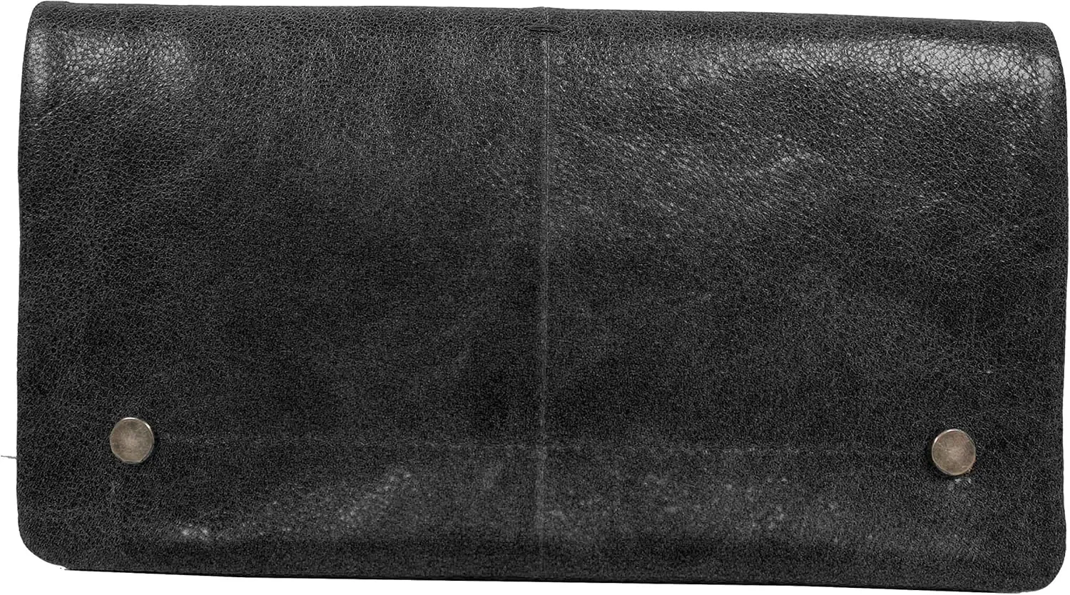 Latico Womens Terry Leather Wallet Handcrafted Lady Clutch - Bills, IDs, Card Holder & Organizer; Classic Purse Features Dual Magnetic Front Closure, Top Zipper Compartment & Back Finger Loop - Black