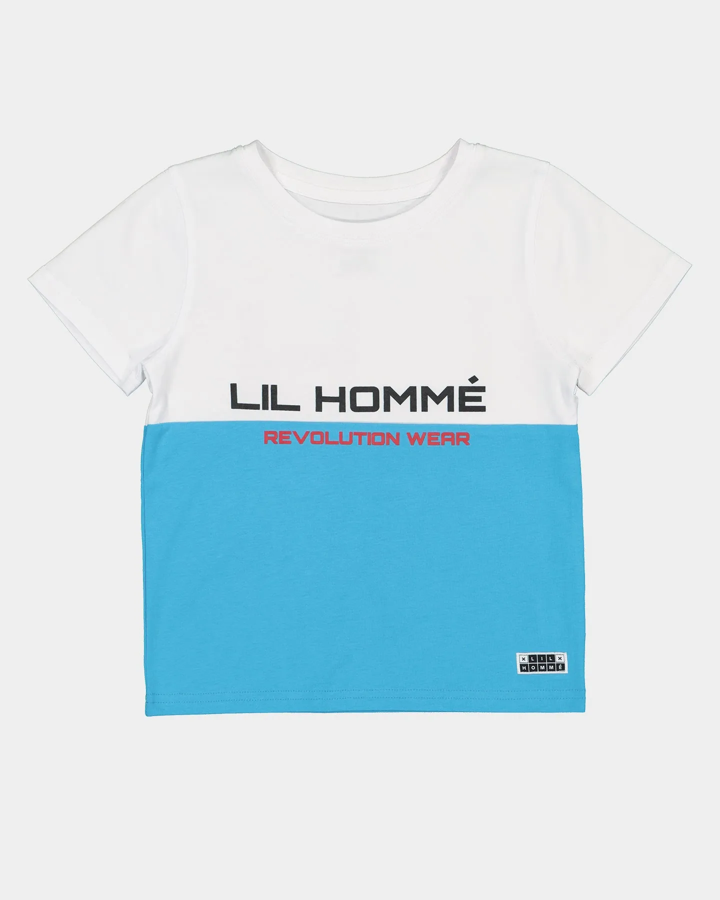 Lil Homme Kids' Revolution Wear Classic T-Shirt Baby Blue