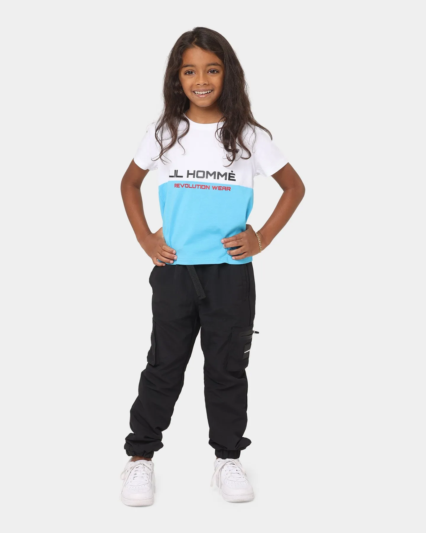 Lil Homme Kids' Revolution Wear Classic T-Shirt Baby Blue