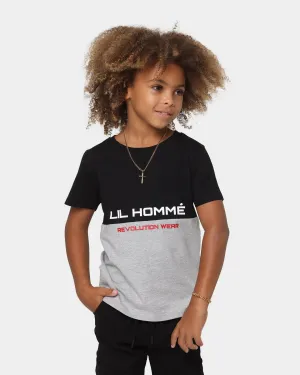 Lil Homme Kids' Revolution Wear Classic T-Shirt Black/Grey