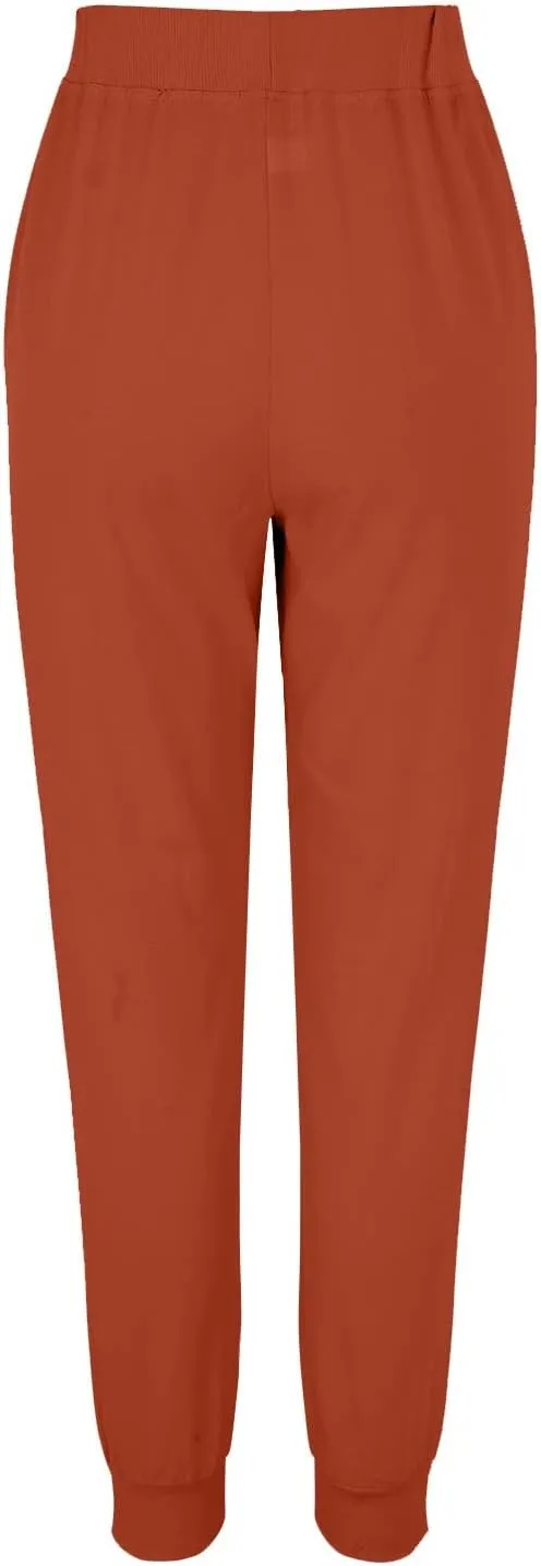 Linen Pants For Women 2025 Petite Summer Drawstring Elastic High Waist Comfy 2025 Lounge Vacation Tapered Trousers