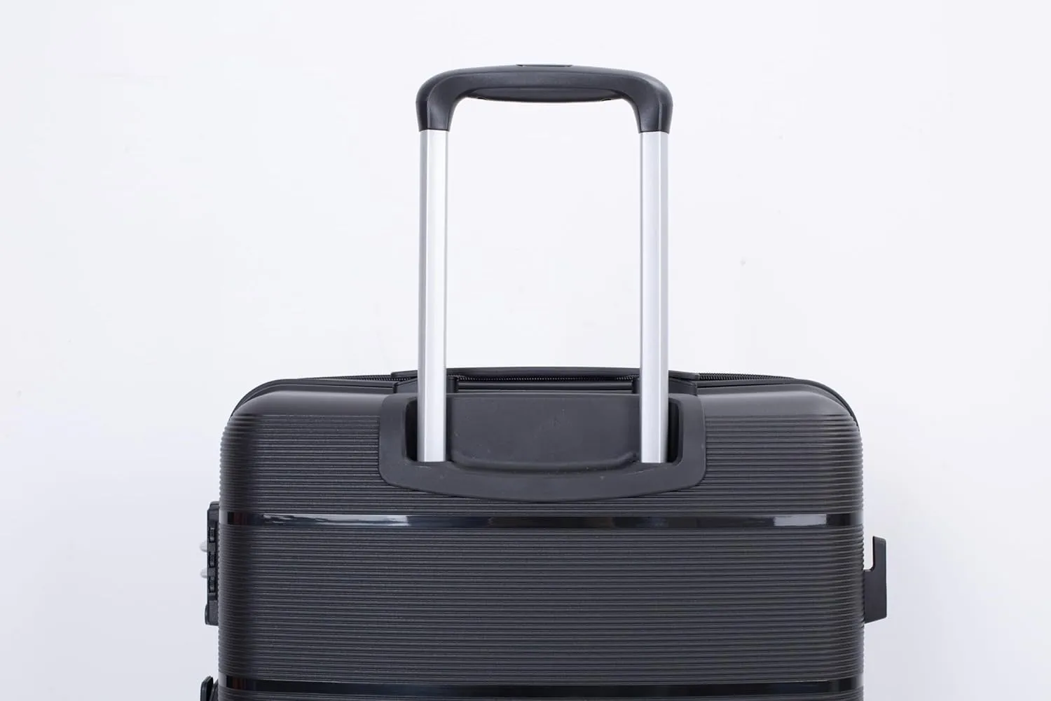 Luggage 3 Piece Sets with TSA Lock,Spinner Wheels,Carry On Hardside Travel Luggage(20"/24"/28"). (Black)