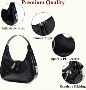 Lxyxinarhy Women's Crescent Shoulder Bag - Y2k Red Purse Retro 90S Top Handle Shoulder Underarm Handbags Clutch Purse