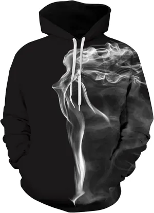 Men Women Unisex Hoodies Novelty 3D Print Graphic Hooded Pullover Sweatshirt with Pocket