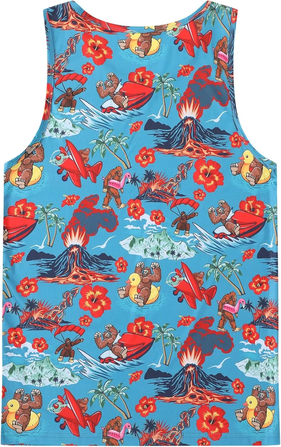 Men's Funny Tank Top Summer Beach Casual Fashion Print Tank Tops for Men Cool Gym Workout Athletic Sleeveless Shirts