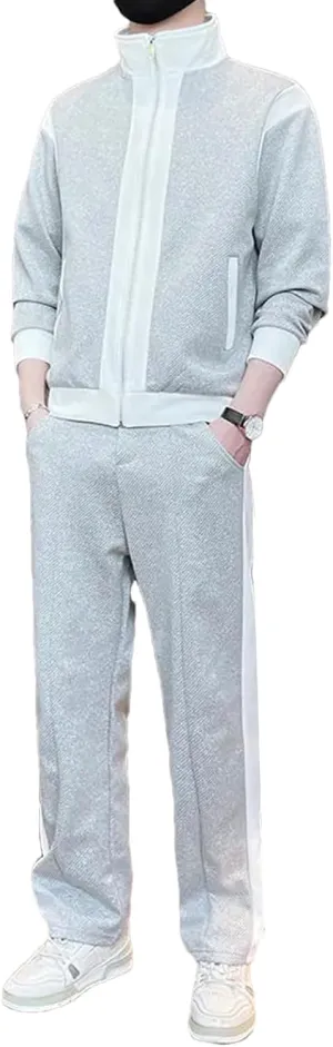 Mens Golf Pants Set Spring Summer Luxury Business Slim Fit Office Suit