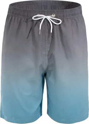 Mens Summer Beach Quick-Dry Board Shorts Color-Gradient Printed Swim Trunks