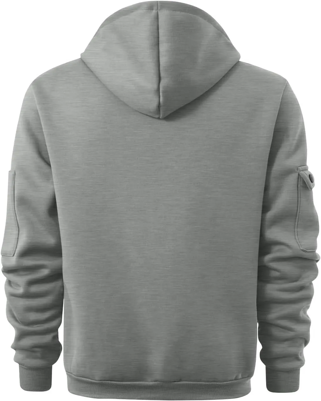 Men's Tactical Hoodies Oversized 1/4 Zip Pullover Sweatshirts with Zipper Arm Pocket Big and Tall Outfits 5XL