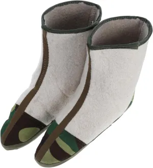 Men's Winter Boot Liners Heavy Duty Thermal Socks with Oxford Cloth Waterproof Insulated Boot Socks for Outdoor Activities