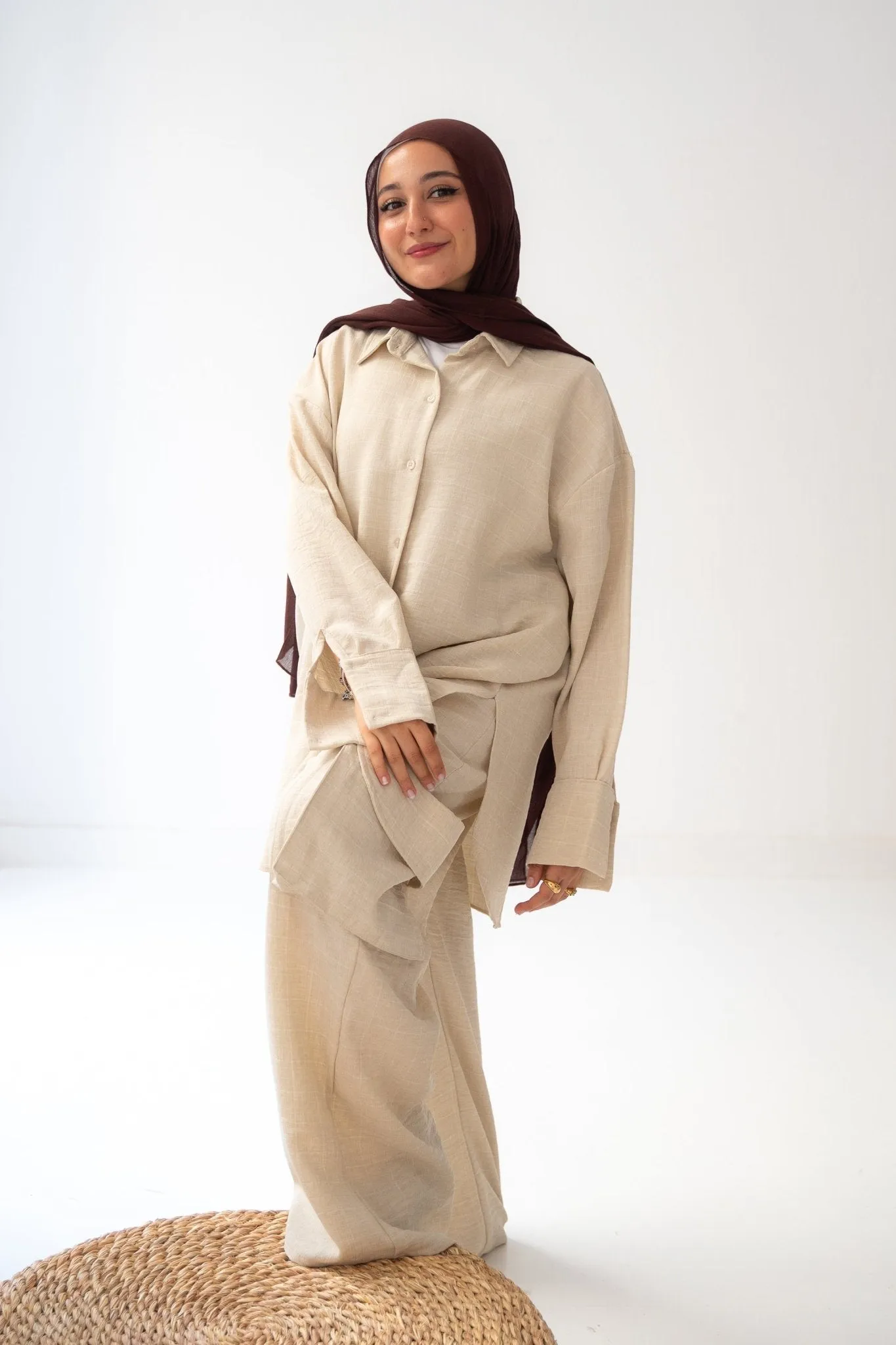 Minimalist beige set