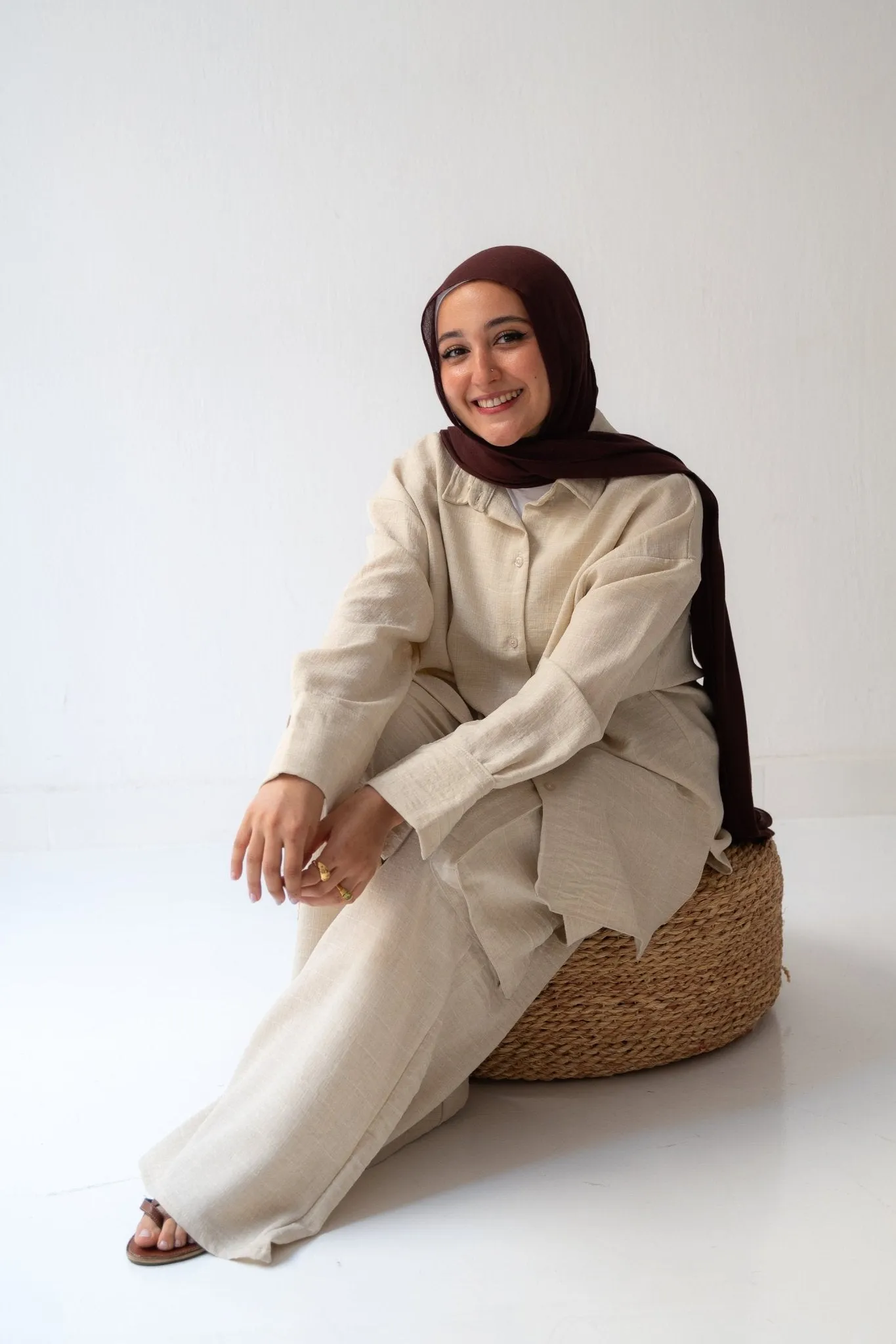 Minimalist beige set
