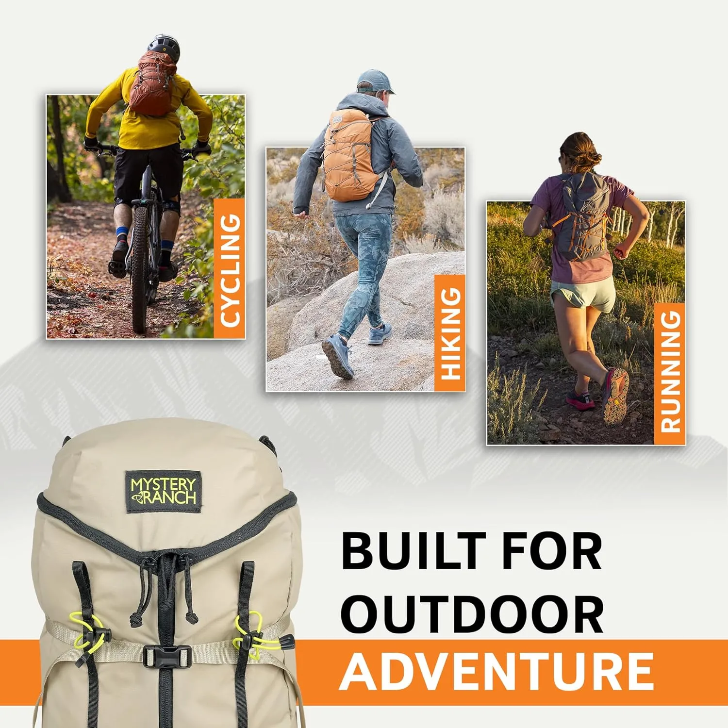 Mystery Ranch Gallagator 20 Daypack - Travel Bag to Hiking Backpack, Hummus Dobby, S/M