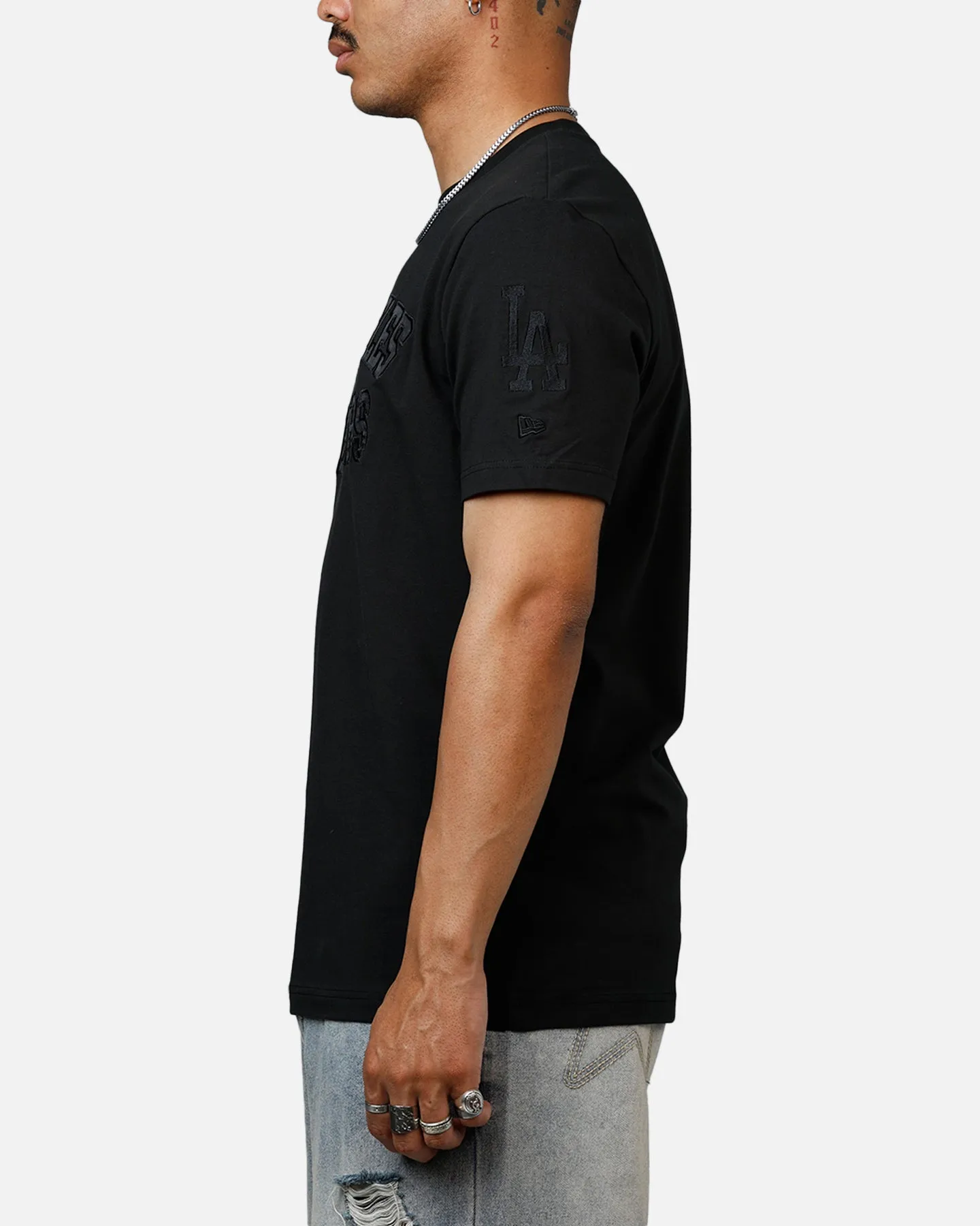 New Era Los Angeles Dodgers Logo Select T-Shirt Black/Black