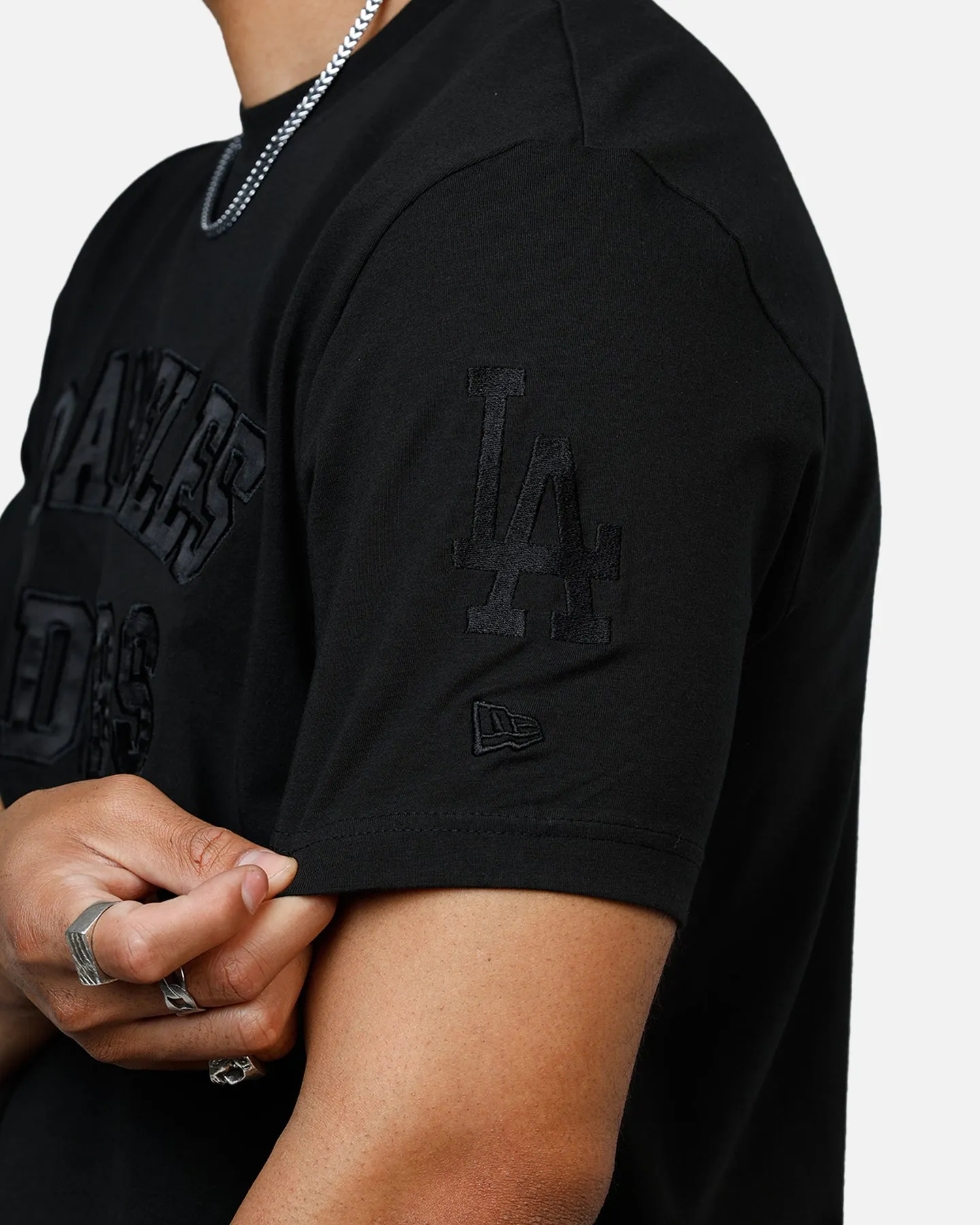 New Era Los Angeles Dodgers Logo Select T-Shirt Black/Black