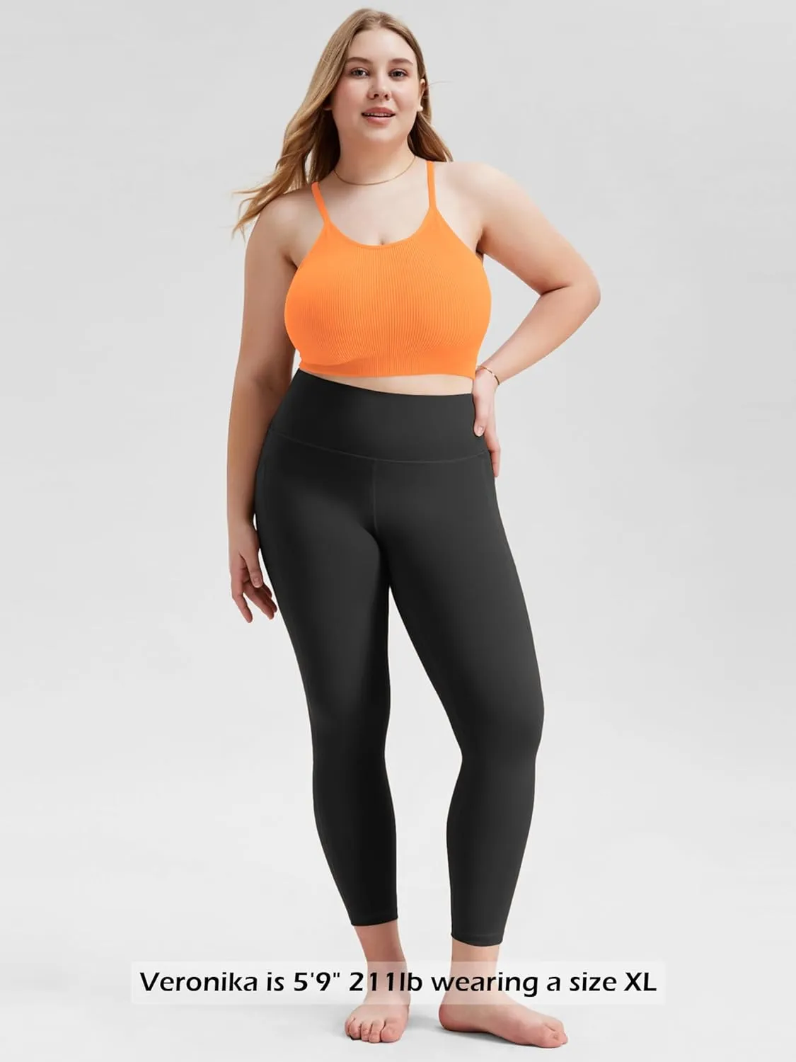 ODODOS Women's Crop 3-Pack Seamless Rib-Knit Camisole Crop Tank Tops
