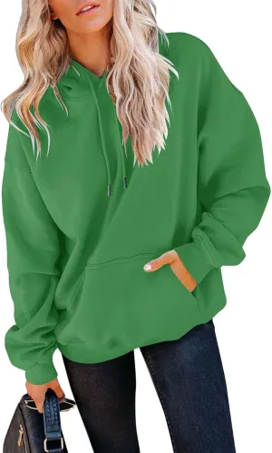 Orchidays Women's Casual Pocket Hoodies Long Sleeve Fashion Drawstring Pullover Tops