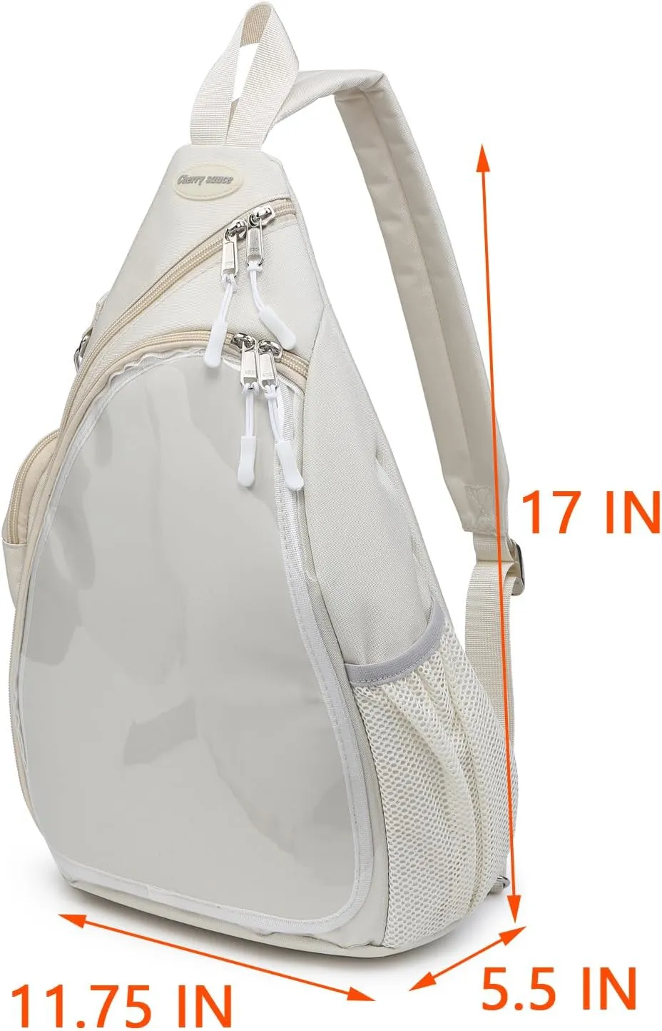 Oxford Ita Bag Kawaii Pin Display Chest Pack Single Shoulder Bag Sport Backpack Hiking Daypack, Medium