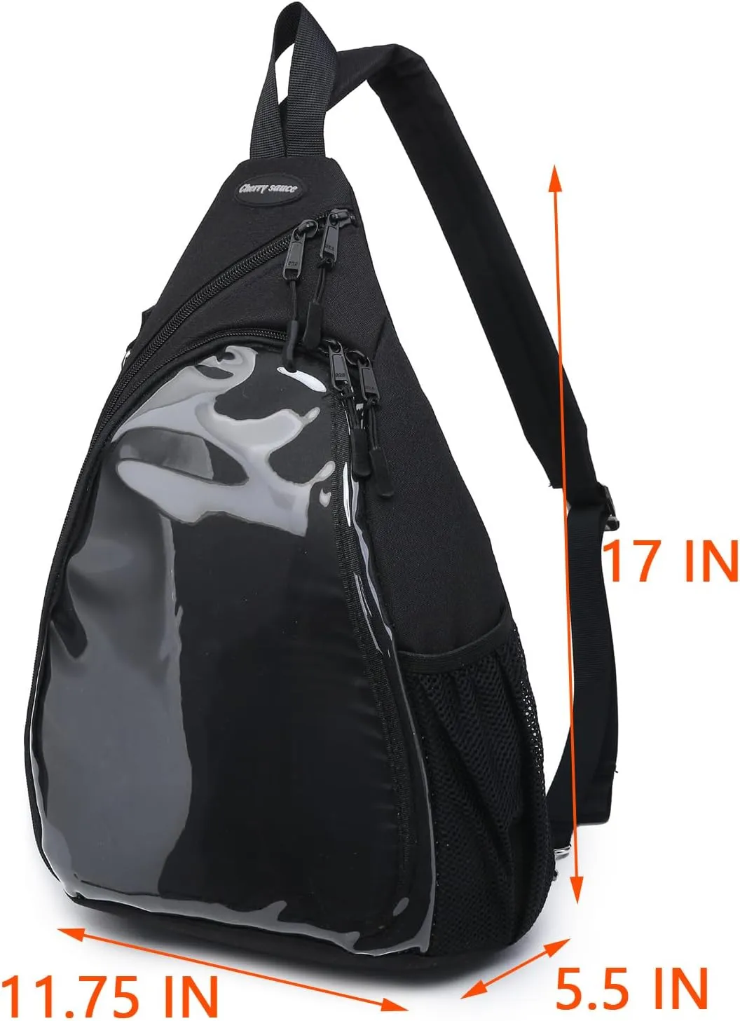 Oxford Ita Bag Kawaii Pin Display Chest Pack Single Shoulder Bag Sport Backpack Hiking Daypack, Medium