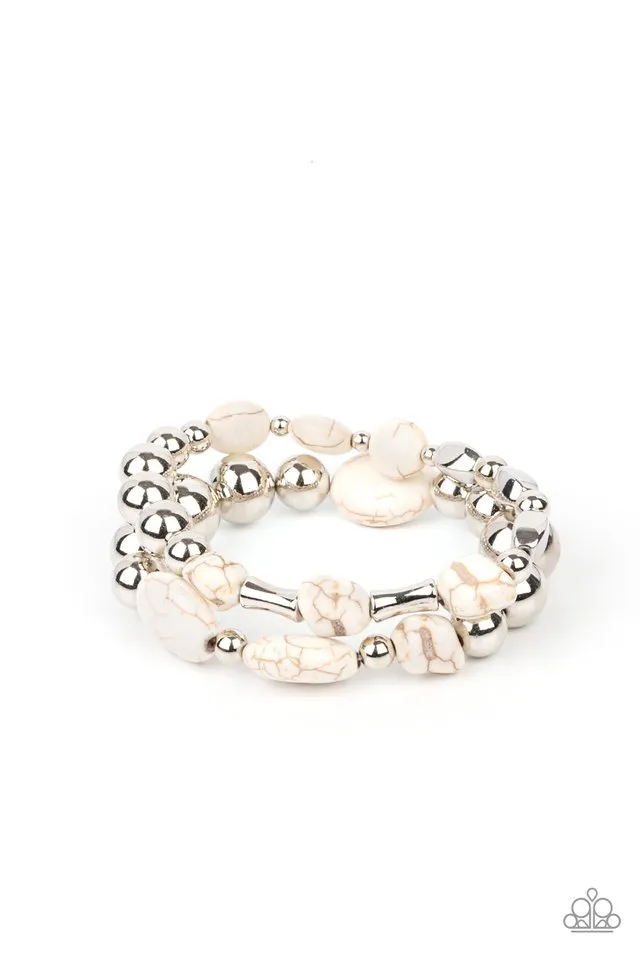 Paparazzi Bracelet ~ Authentically Artisan - White